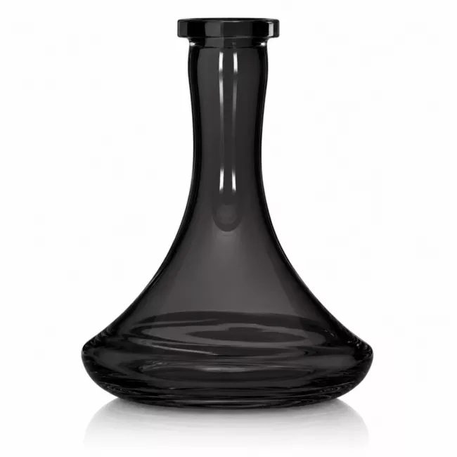 Juoda tamsinto stiklo kaljano kolba BIG MAKS 25 cm aukščio - Bongai.lt