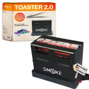 Kaljano anglių užkūriklis Smoke2u Toaster 2.0 su ilgomis žnyplėmis ir kandikliais