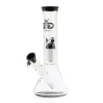 Stiklinis bongas Grace Glass Black Tree-Arm Beaker (27,5 cm, 4,5 mm stiklas) su perkoliatoriumi ir vieta ledukams