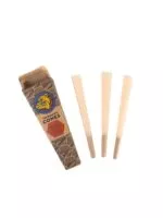 iš anksto susukti nebalinti The Bulldog Unbleached King Size Cones su originalia kraft kartono pakuote